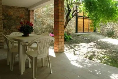 Jardín al aire libre en Ca la tieta Quima