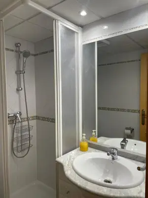 Un baño de Apartamentos Villa de Ainsa