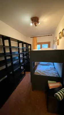 Cama o camas de una habitación en Apartament Vila Vermella, PRADES