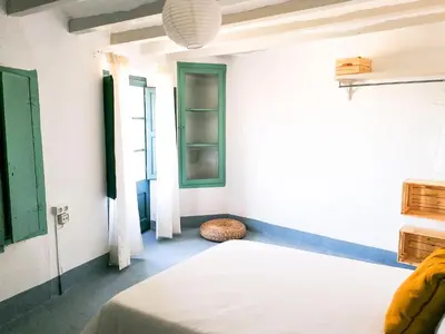 Cama o camas de una habitación en Vila Closa Juncosa