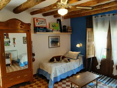 Cama o camas de una habitación en CASA DOMPER VIVIENDA DE TURISMO RURAL