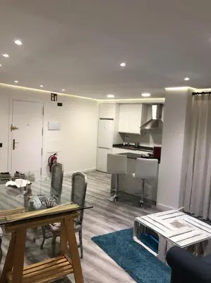 Una cocina o zona de cocina en Loft LVU en Zaragoza