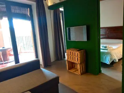 Cama o camas de una habitación en Hotel Restaurant Lotus Priorat