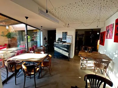Zona de estar de Hotel Restaurant Lotus Priorat
