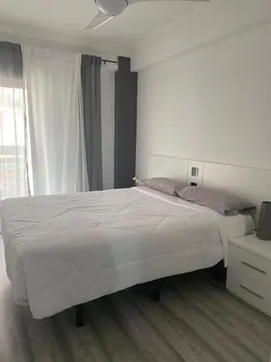 Cama o camas de una habitación en Apartamento San Antón