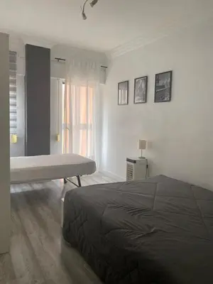 Cama o camas de una habitación en Apartamento San Antón