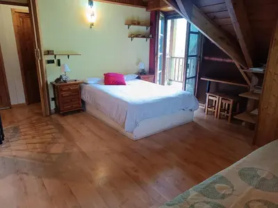 Cama o camas de una habitación en Duplex Cerler