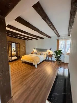 Cama o camas de una habitación en APARTAMENTOS VILLA DE GOYA
