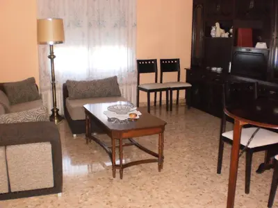 Una televisión o centro de entretenimiento en Casa Los Olivos