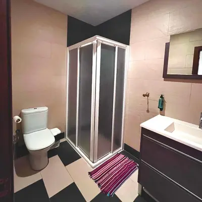 Un baño de Apartamentos Angelus Plaza Mayor de Graus