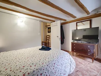 Cama o camas de una habitación en Casa Rustica en Vilaverd