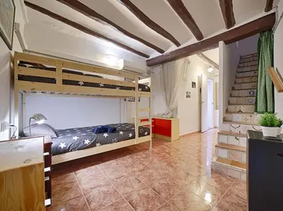 Cama o camas de una habitación en Casa Rustica en Vilaverd