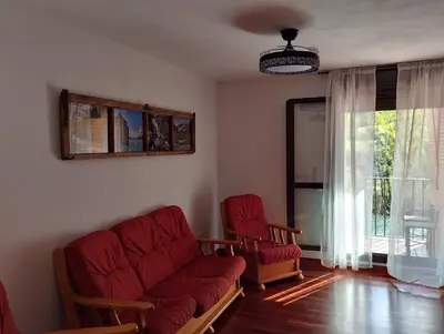 Zona de estar de Alojamiento Gorga-Ordesa, en Boltaña