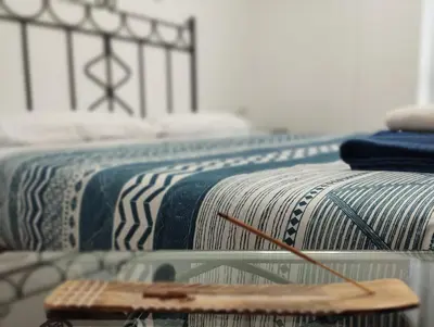 Cama o camas de una habitación en Alojamiento Gorga-Ordesa, en Boltaña