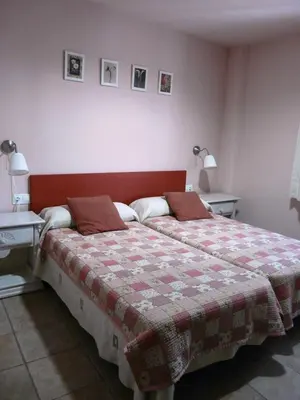 Cama o camas de una habitación en B&B Ra Tenaja
