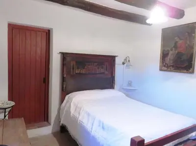 Cama o camas de una habitación en Mas Nou Casa rural con piscina y vistas espectaculares