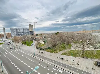 Vista general de Zaragoza o vista desde el apartamento