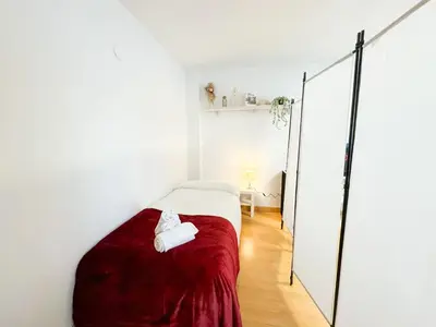 Cama o camas de una habitación en Escultor del Pilar ComoTuCasa