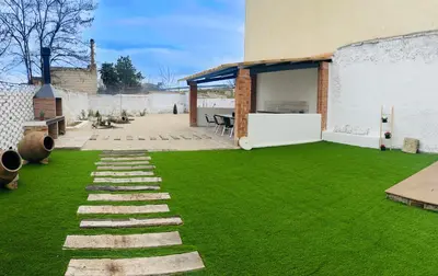 Jardín al aire libre en Apartamentos La Escapada