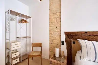 Cama o camas de una habitación en ¡Precioso apartamento en la calle Estafeta!