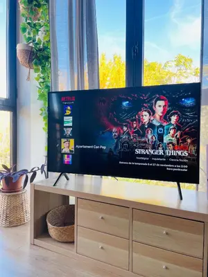 Una televisión o centro de entretenimiento en Can Pep