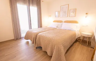 Cama o camas de una habitación en El sueño del Búho 2. Chimenea y barbacoa