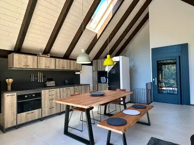 Una cocina o zona de cocina en BOJ Casas de Montaña