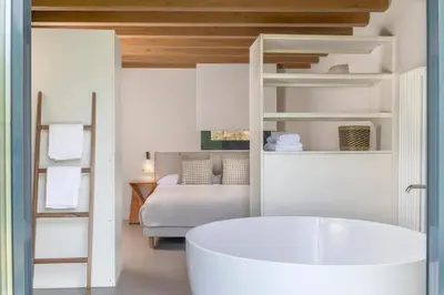 Cama o camas de una habitación en Borda Mondarruego