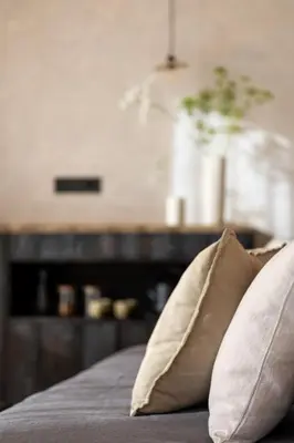 Cama o camas de una habitación en Cabañas Agotzenea