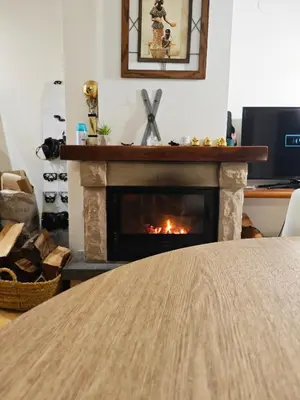 Una televisión o centro de entretenimiento en Residencial La Moleta