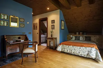 Cama o camas de una habitación en Chalet Casa Pepe Vielha