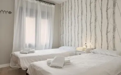 Cama o camas de una habitación en Los Piolets