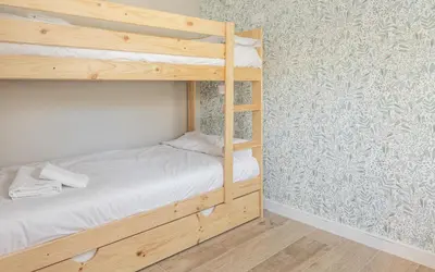Cama o camas de una habitación en Los Piolets
