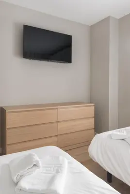 Cama o camas de una habitación en Los Piolets