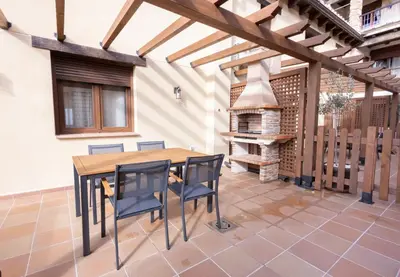 Plano de El sueño del Búho 3. Chimenea y terraza.