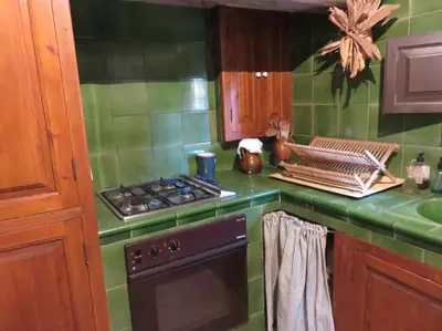 Una cocina o zona de cocina en Mas Nou Casa y piscina en plena naturaleza