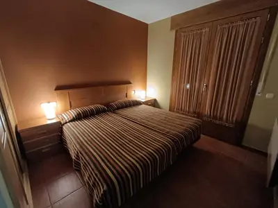 Cama o camas de una habitación en Fuen Blanca