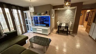 Una televisión o centro de entretenimiento en Piso Zentro Calatayud