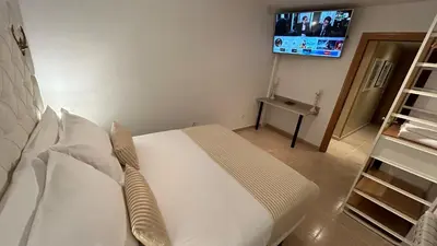 Cama o camas de una habitación en Piso Zentro Calatayud