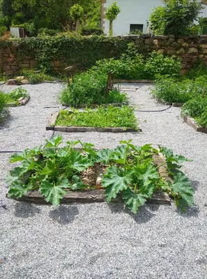Jardín al aire libre en Venta de Arrieta