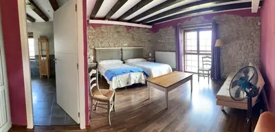 Cama o camas de una habitación en Zulotxo Rural