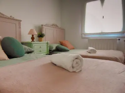 Cama o camas de una habitación en Apartamento Zuhaitzondoa Etxea