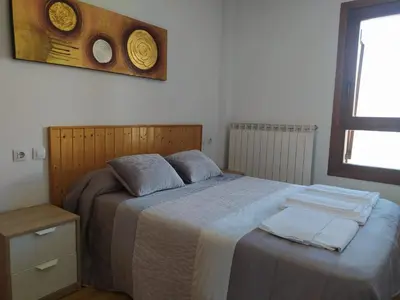 Cama o camas de una habitación en Un balcon al paraiso