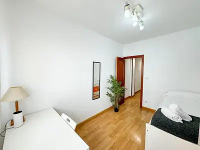 Cama o camas de una habitación en El Lago del Pilar ComoTuCasa