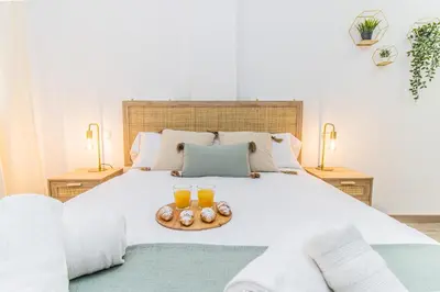 Cama o camas de una habitación en Beautiful flat in the Pyrenees * Free Parking