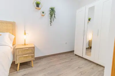 Cama o camas de una habitación en Beautiful flat in the Pyrenees * Free Parking