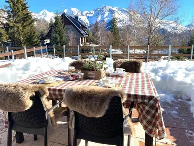 Plano de Chalet pareado para familias