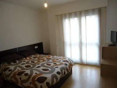 Cama o camas de una habitación en Apartamento Sabiñánigo Esquí Snow Senderismo Bici Wifi
