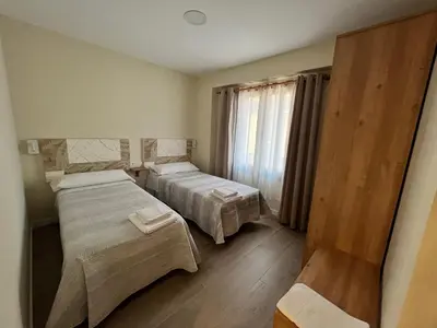 Cama o camas de una habitación en Pensión Casa Carmen