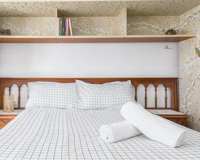 Cama o camas de una habitación en Casa Rural 